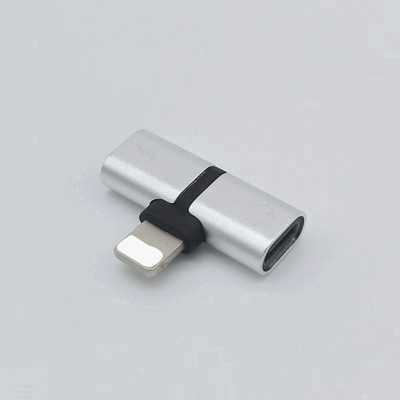 2 In 1 Adapter Splitter Dual Lightning Untuk Headphone