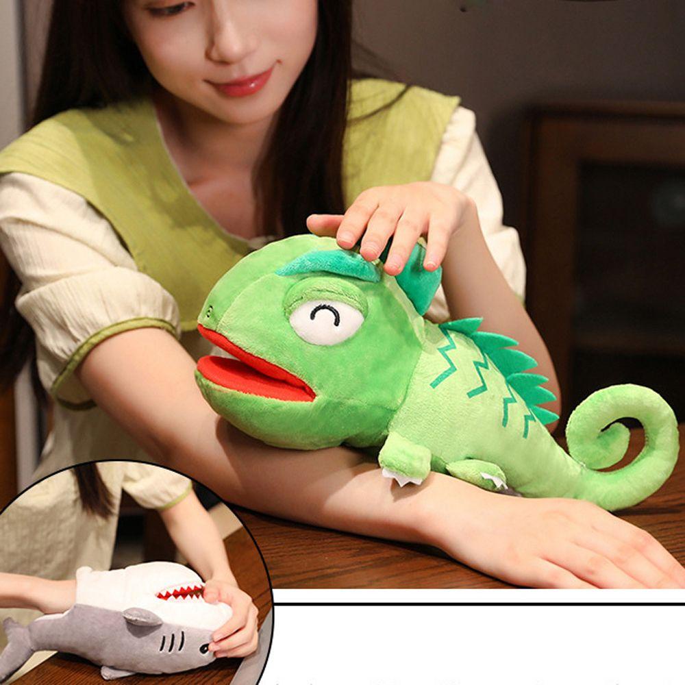 Needway   Animal Plush Hand Puppets Lucu Bermain Boneka Kreativitas Anak Hadiah Mainan Anak Kartun Hewan Bercerita Boneka Plush Doll Mainan Mewah