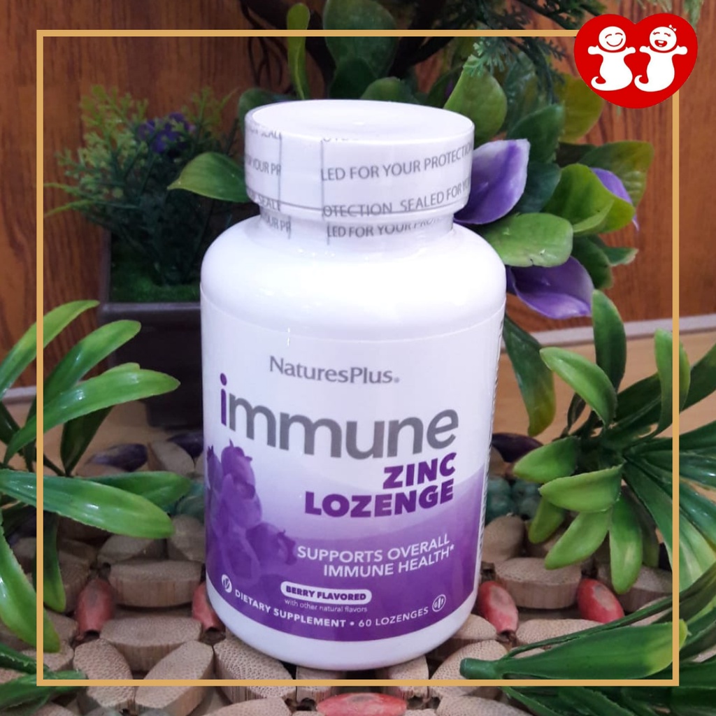 Nature's Plus Immune Zinc Lozenge 60tab