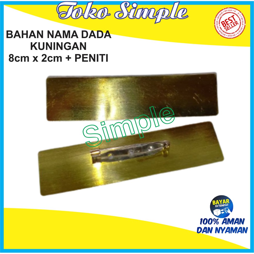 

BAHAN NAMA DADA KUNINGAN PENITI I NAMA DADA RESIN MURAH