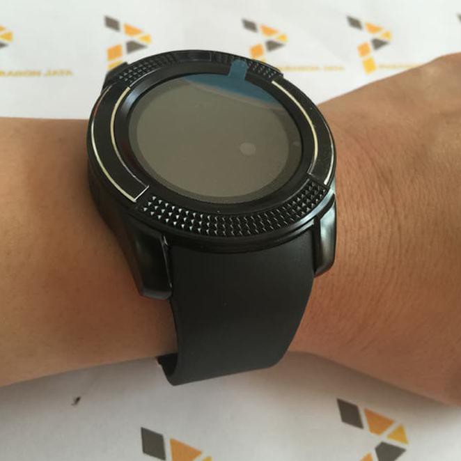 IUZF SMARTWATCH V8 BLACK / SMART WATCH V8 BLUETOOTH SIM CARD MEMORY WHATSAP OIQ6