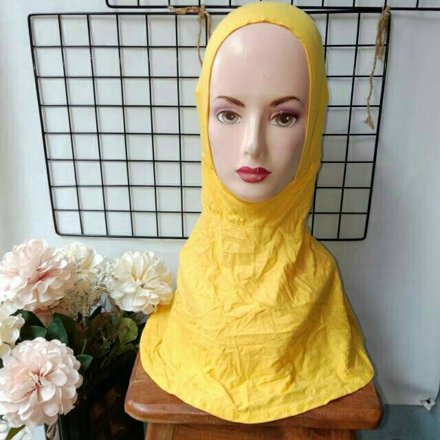 Daleman jilbab Ninja antem cepol kaos banyak warna