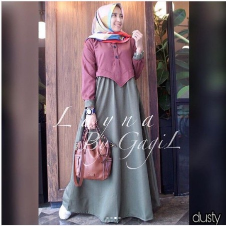 NYAMAN DI PAKAI BUAT LEBARAN TERLARIS LAYNA MAXI/dress muslim modern gamis terbaru