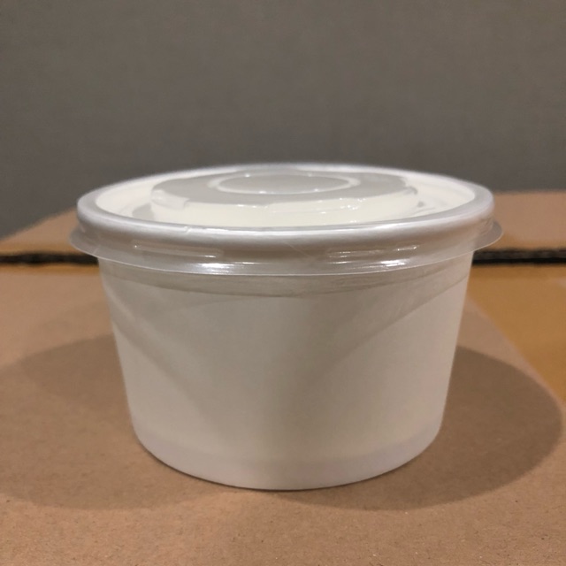 Paper Bowl / Mangkok kertas / Soup Cup uk. 360 ml + Tutup
