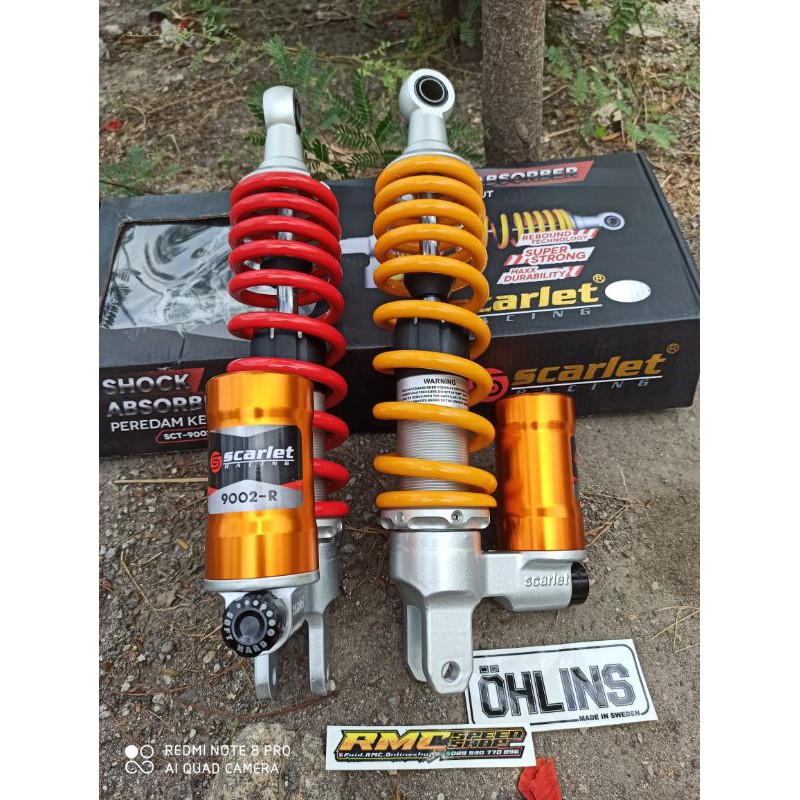 Shock scarlet tabung bawah