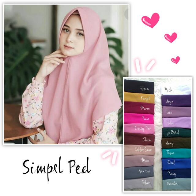 SIMPEL PET , KHIMAR SIMPEL PET ANTEM , JILBAB INSTAN PET , HAMIDAH , WOLFISH