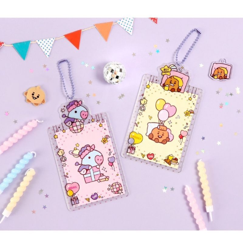 BTS BT21 OFFICIAL PC HOLDER MONOPOLY PARTY / PHOTOCARD HOLDER