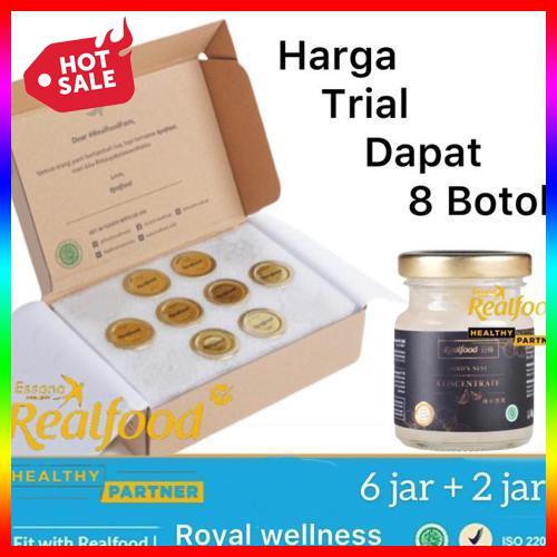 

Realfood ROYAL WELLNESS ( 8 BOTOL ) minuman sarang burung walet ✅CODES0X-25