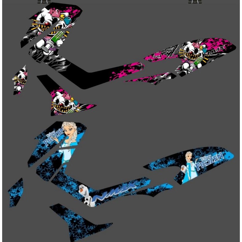 Striping Nmax / N Max Lama 2015 2016 2017 2018 2019 Variasi Yamaha Sticker Motor Stiker Skotlet Lis