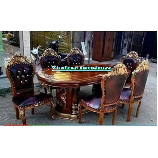 Kursi makan ganesha meja makan ganesha gendong kursi makan ukir meja makan ukir jati mebel jepara