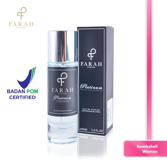 Farah Parfum Bombshell Women - Platinum - Parfum Wanita