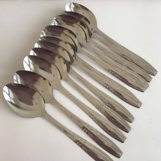 Sendok Stainless / Sendok Makan / Sendok 18gr Murah / Sendok isi 12 pcs / Spoon