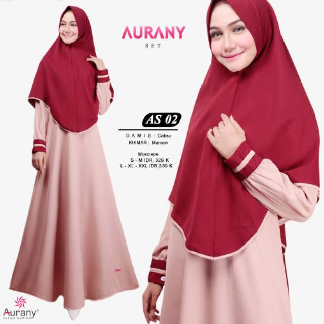 GAMIS AS 02 1 SET HIJAB || BY AURANY