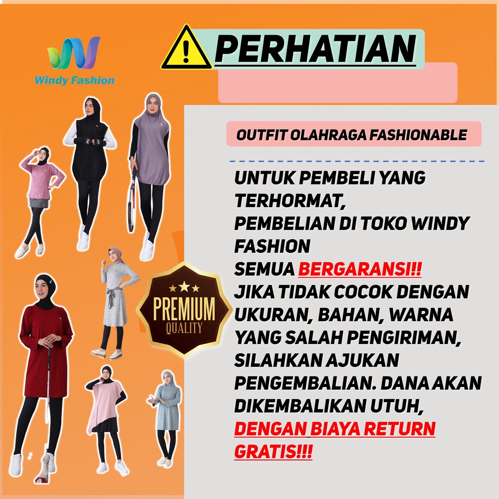 Hijab Jilbab Topi Sport Sporty Olahraga Instant Bulutangkis Yoga Lari Senam-1