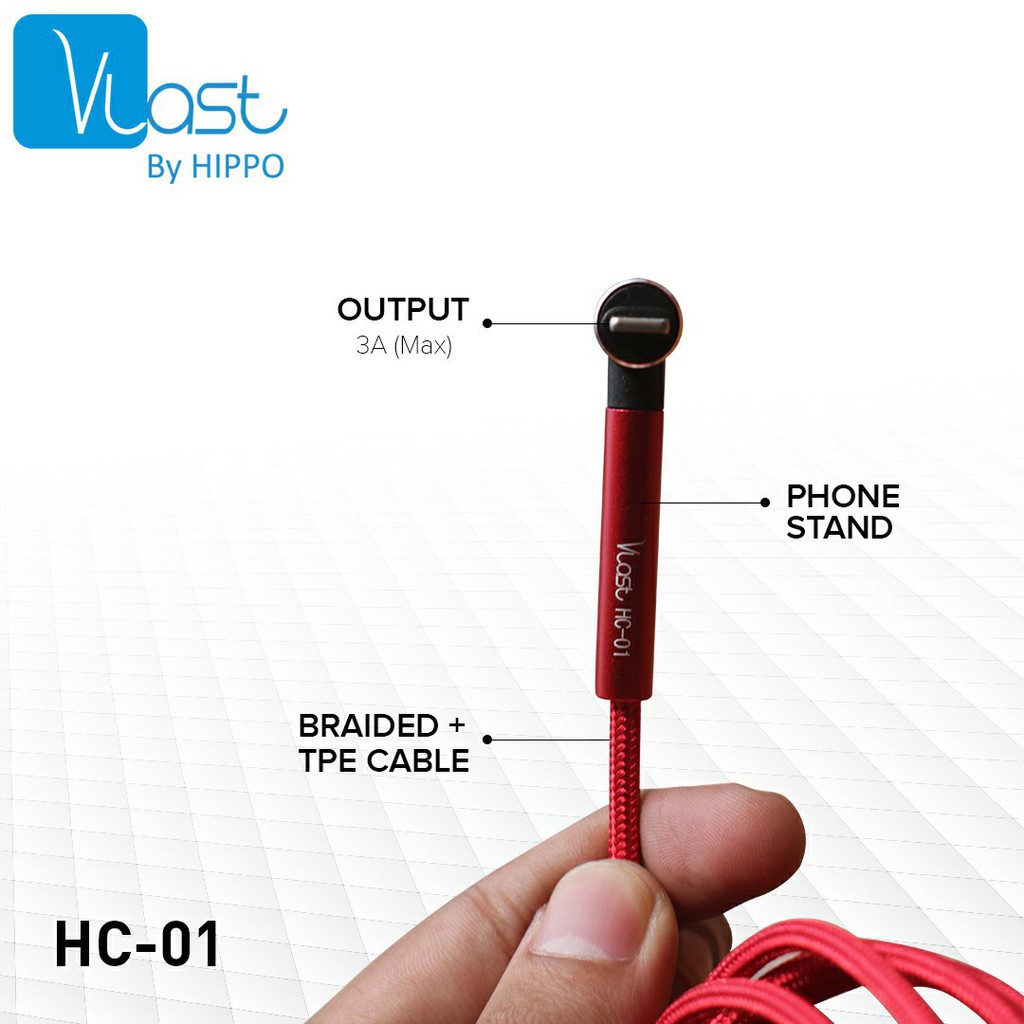 Kabel Data Hippo Vlast HC01 HC-01 HC 01 Micro USB 100 Cm Original Hipo Ori Phone Stand Holder