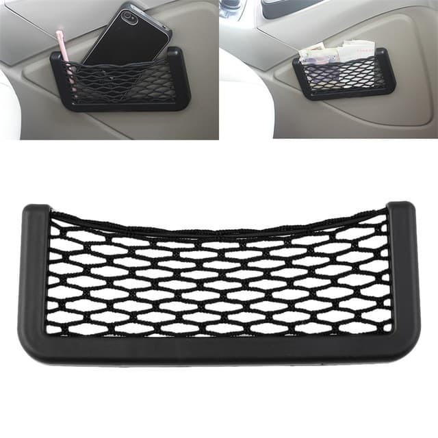 Kantong Jaring Mobil Small Car Set Net Organizer HP Tempat Smartphone di Mobil Car Holder Mesh Car