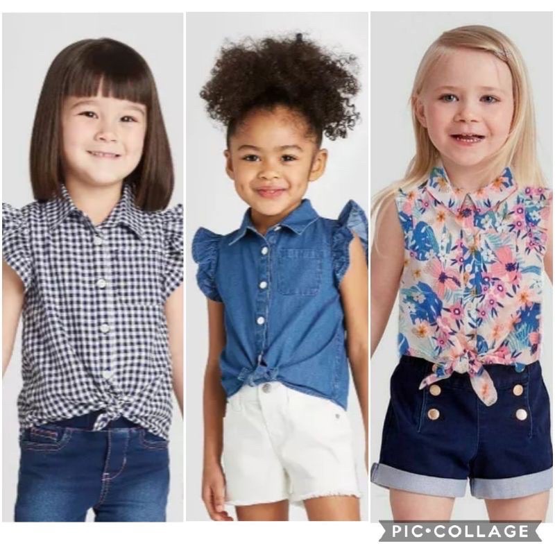 kemeja anak perempuan cat n jack cnj blouse shirts