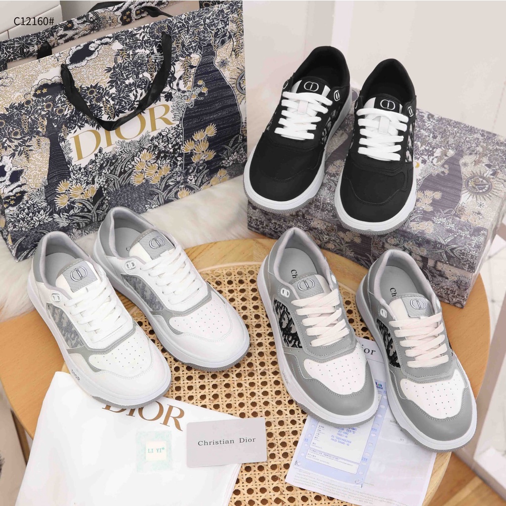 CD B27 Low-top sneakers oblique jacquard gray C12160