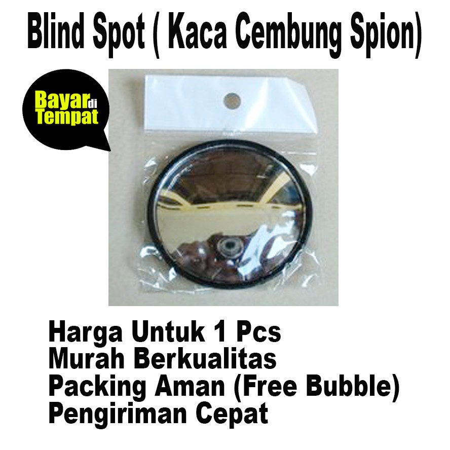 Spion Tempel Bulat / Blind Spot Mirror Kaca Spion Mini Tambahan Blind Spot Mirror - Kaca Mini Tambah