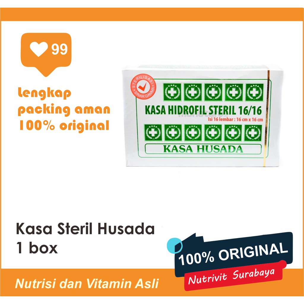 KASA STERIL HUSADA 16X16 CM (1 Pak)