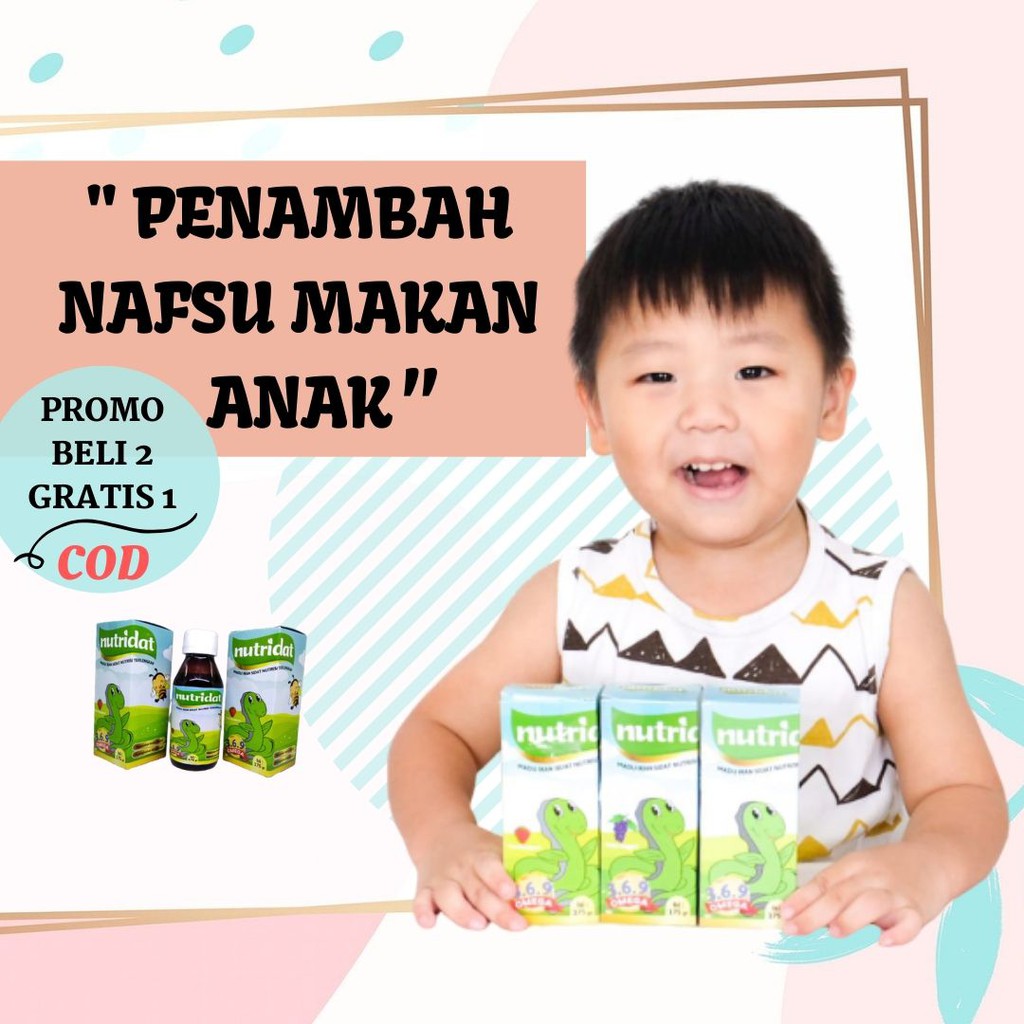 Vitamin Penambah Nafsu Makan, Penambah Berat Badan dan Kecerdasan Anak Herbal Beli 2 Gratis 1