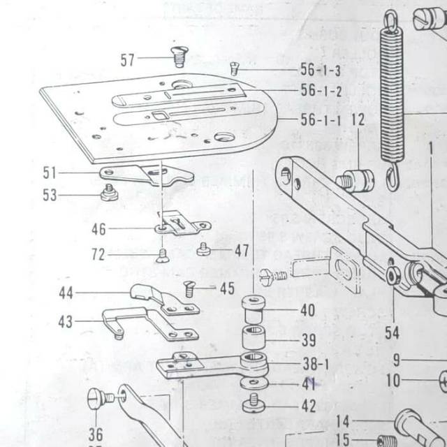 Needle Plate Mesin Jahit Lobang Kancing Brother 814 Rata Dan Cekung