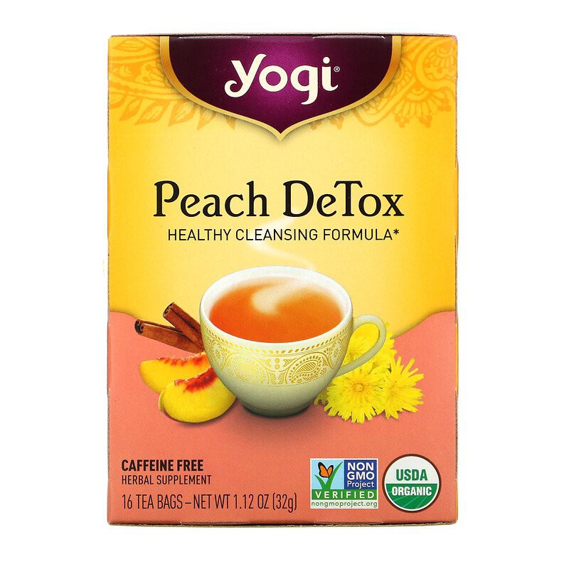 

Yogi Tea Peach Detox Healthy Cleansing Formula 16 x 2 Gram