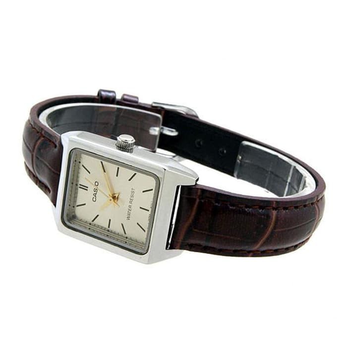 Jam Tangan Wanita Casio Original Tali Kulit LTP-V007L-9e Jam Wanita