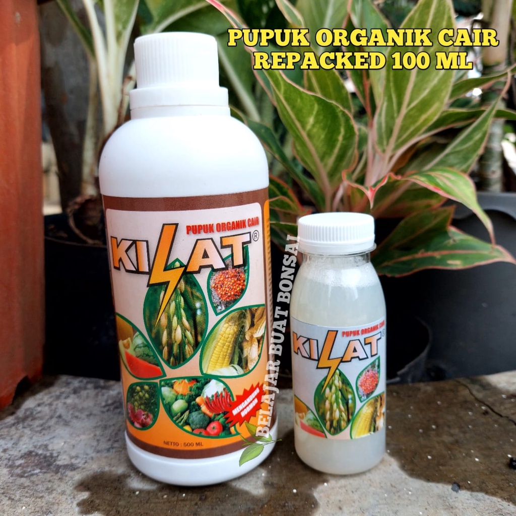 Pupuk Organik Cair Kilat Kemasan Repack 100ml Hormon Tanaman