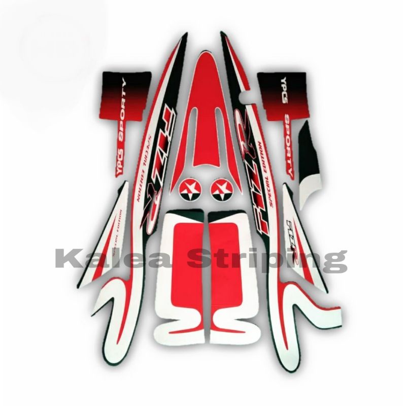 Striping Stiker Motor Yamaha F1ZR Caltek Hijau