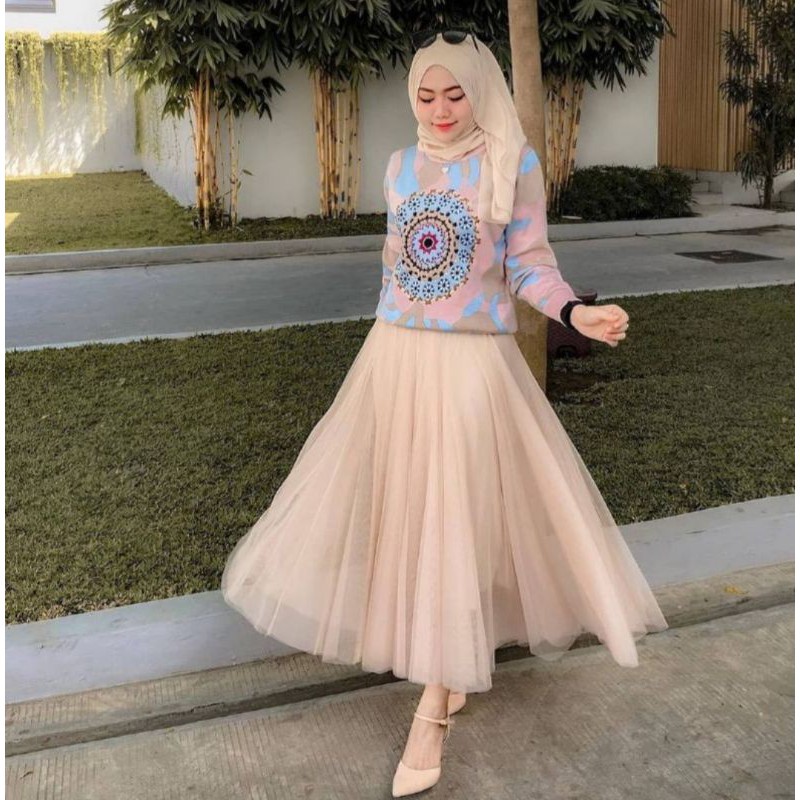 Rok tutu DEWASA panjang - rok tutu remaja - rok tutu maxi ROK TUTU POLOS / SKIRT PREMIUM / ROK TERBA