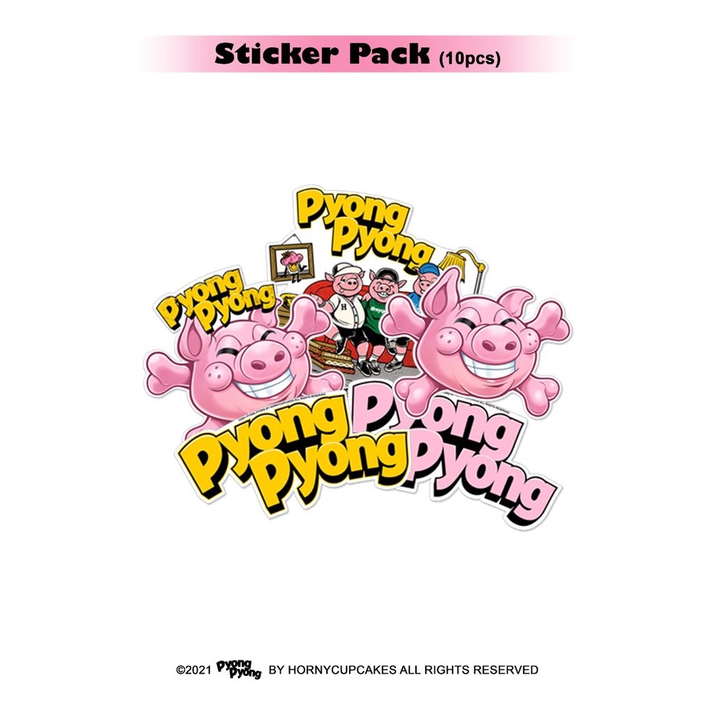 Hornycupcakes x Pyong Pyong - Sticker Pack