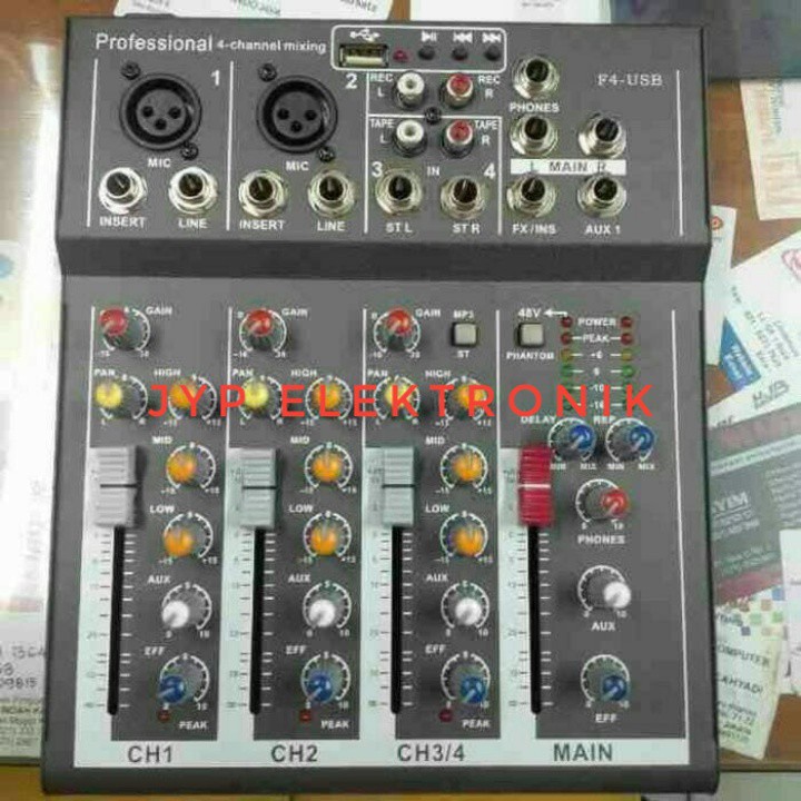 MIXER AUDIO ATL F4 / F 4 / F-4 4 CHANNEL USB