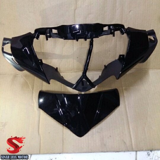 Batok depan supra x 125 helm in hitam