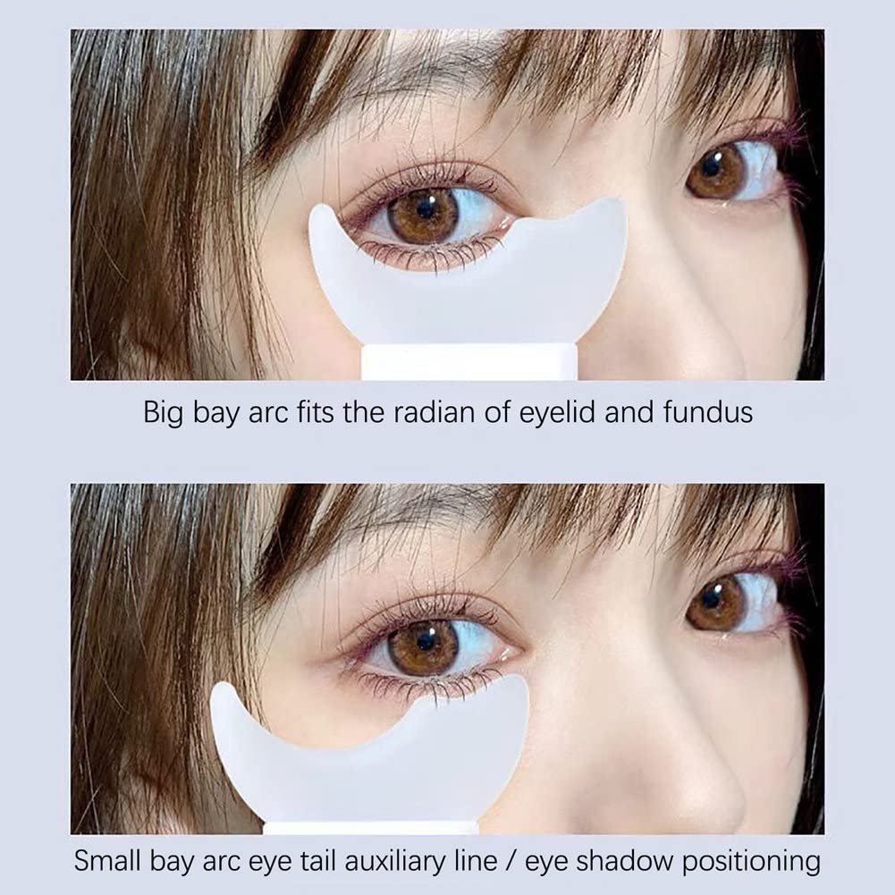 Pad Silikon Pelindung Aplikasi Maskara / Eyeshadow Reusable Multifungsi Untuk Makeup / Kosmetik Wanita