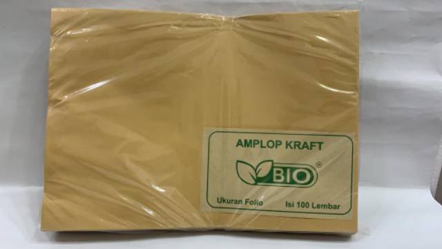 

RB AMPLOP COKLAT FOLIO BIO ISI 100 LEMBAR