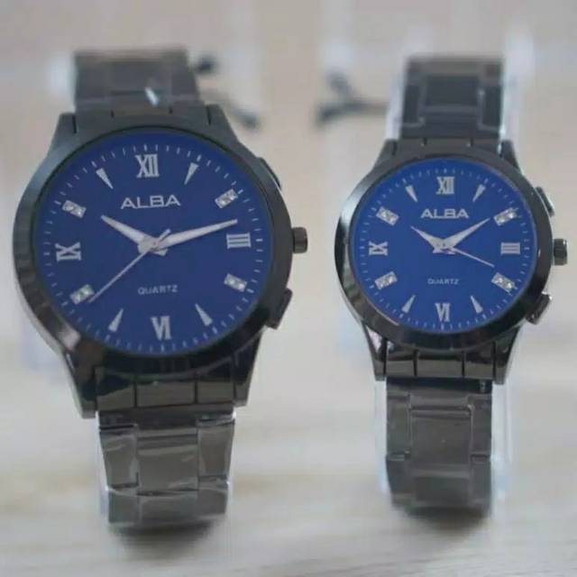 JAM TANGAN COUPLE PRIA WANITA ALBA TALI RANTAI