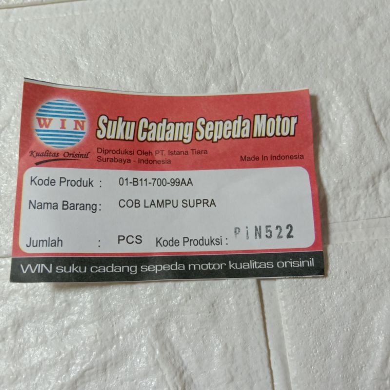 COB Lampu Depan Honda Supra Old 1 Set PNP Tinggal Pasang Honda Supra X Supra XX Merk WIN