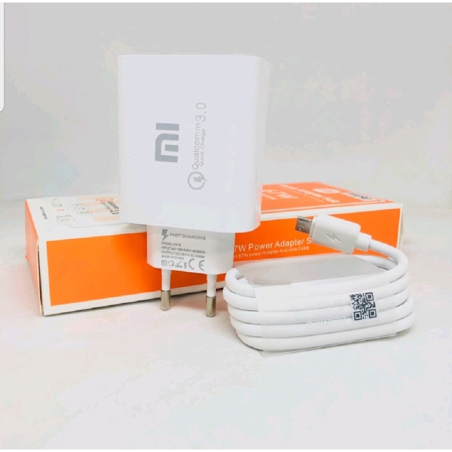 CHARGER XIAOMI ORIGINAL 67 WATT CHASAN XIAOMI MICRO &amp; TYPE C FAST CHARGING - BDC