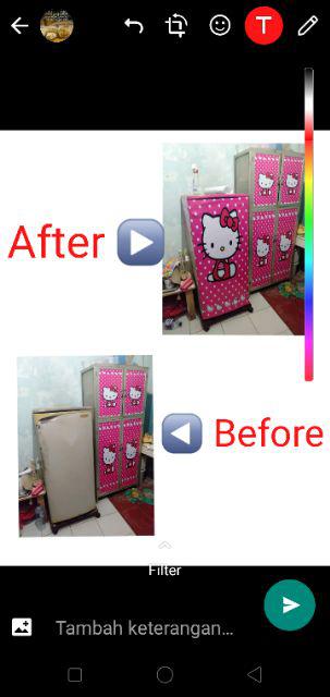 Stiker Variasi Kulkas 2 Pintu