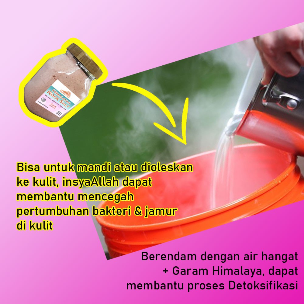 

RB [ORI] Garam Himalaya 500 Gr Halus - Fine Natural Himalayan Rock Salt