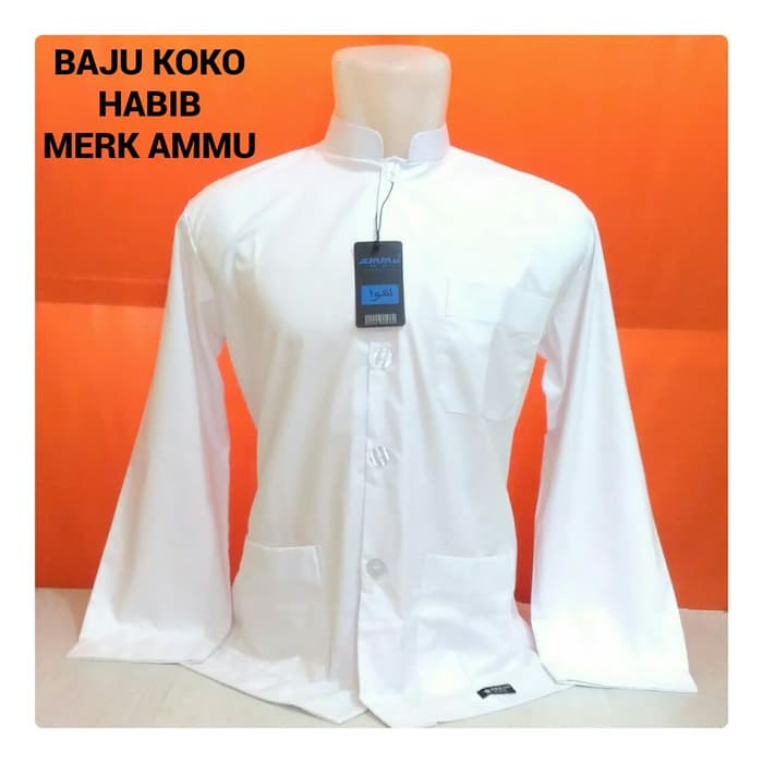 Baju Koko Pria Merk AMMU Asli Pakaian Muslim Pria