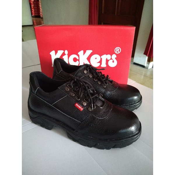 Sepatu Safety Kulit Sapi Asli Kickers Pria Sepatu Kerja