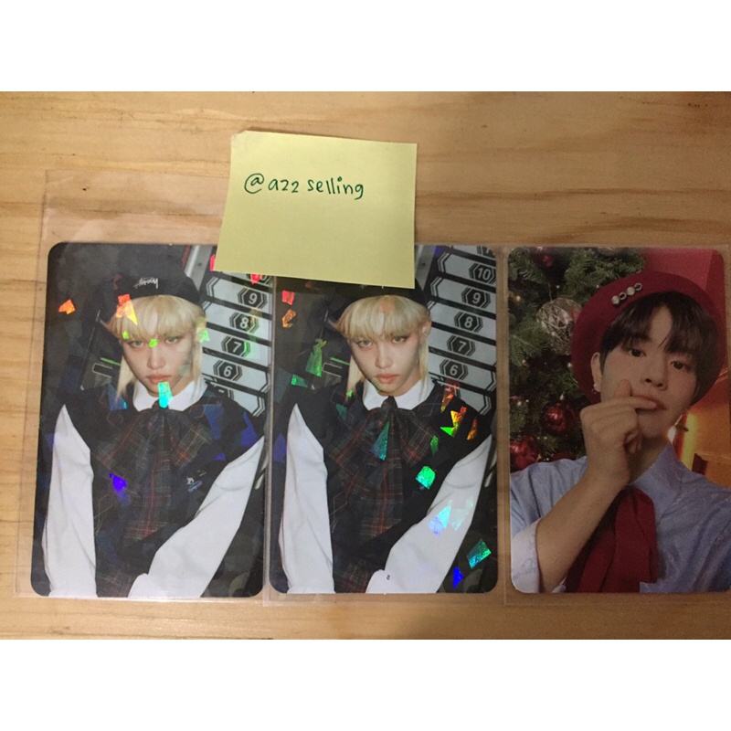 WTS PHOTOCARD STRAY KIDS CHRISTMAS EVEL SEUNGMIN GLITTER FELIX PC SKZ CEL