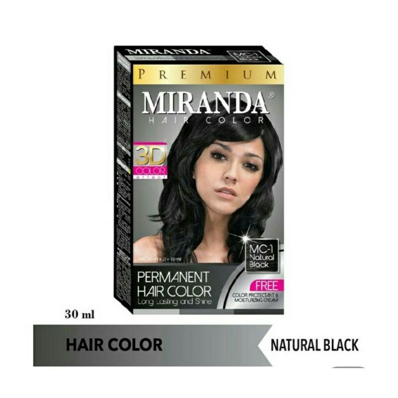 Miranda Hair Color Natural Black30 ml