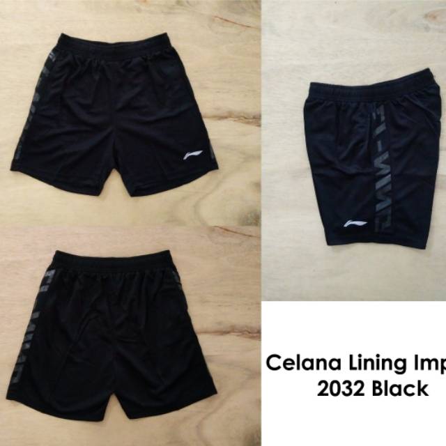 Celana Badminton Grad Ori Lining 2032 Black / Celana Bulutangkis Celana Olahraga