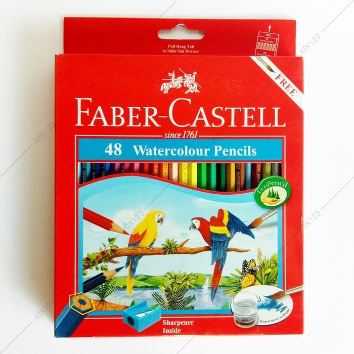 

Pensil Warna Faber Castell 48 Water colour / Free Kuas dan Rautan