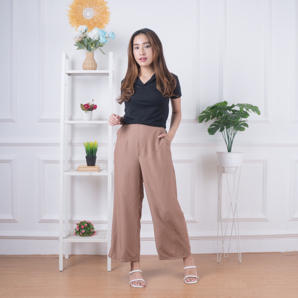 IL - Cozie Pants Highwaist Cullote Pants / Celana Kulot Wanita / Petite Friendly Belum ada penilaian 3 Terjual