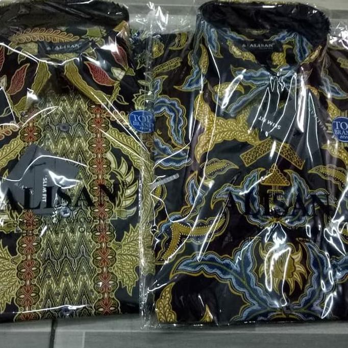 Kemeja Batik Alisan Lengan Pendek Slimfit Dan Reguler,,,,