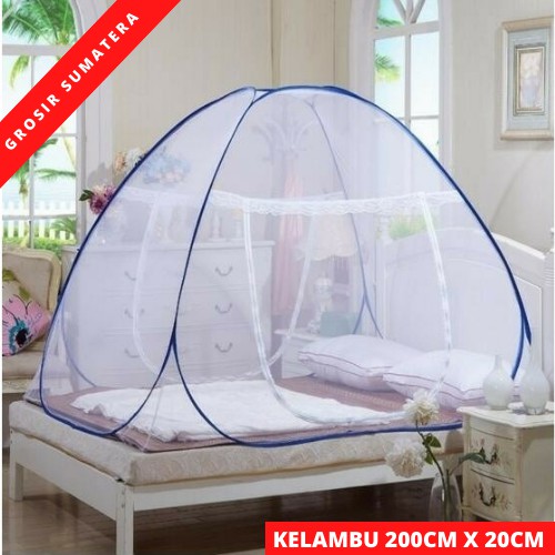 Kelambu nyamuk 200 x 200cm JUMBO full tutup kelambu bayi kelambu lipat